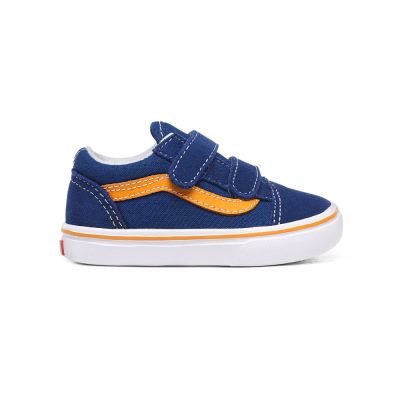 Vans Pop ComfyCush Old Skool V - Çocuk Spor Ayakkabı (Mavi)